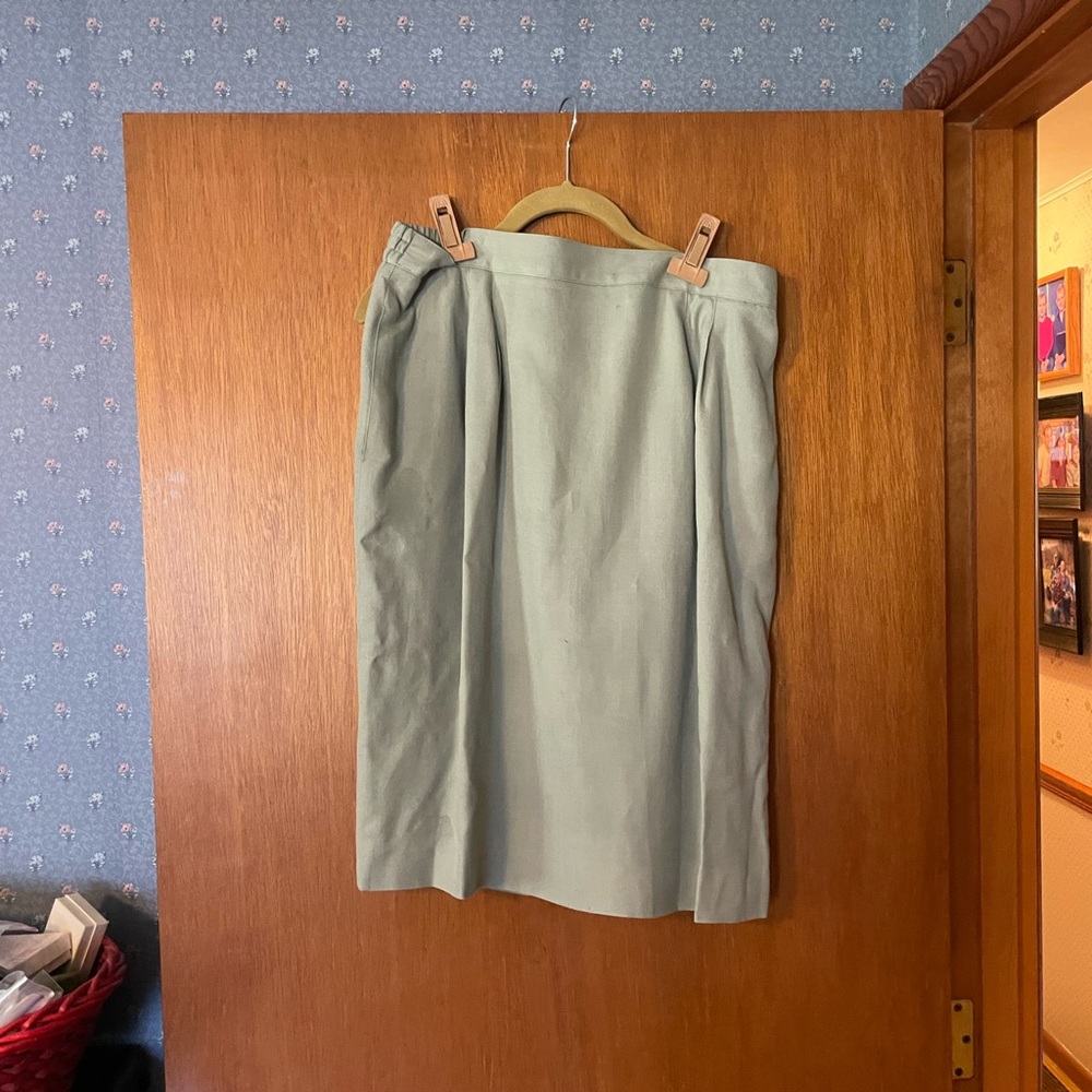 Size 20 Talbots Light Green Skirt